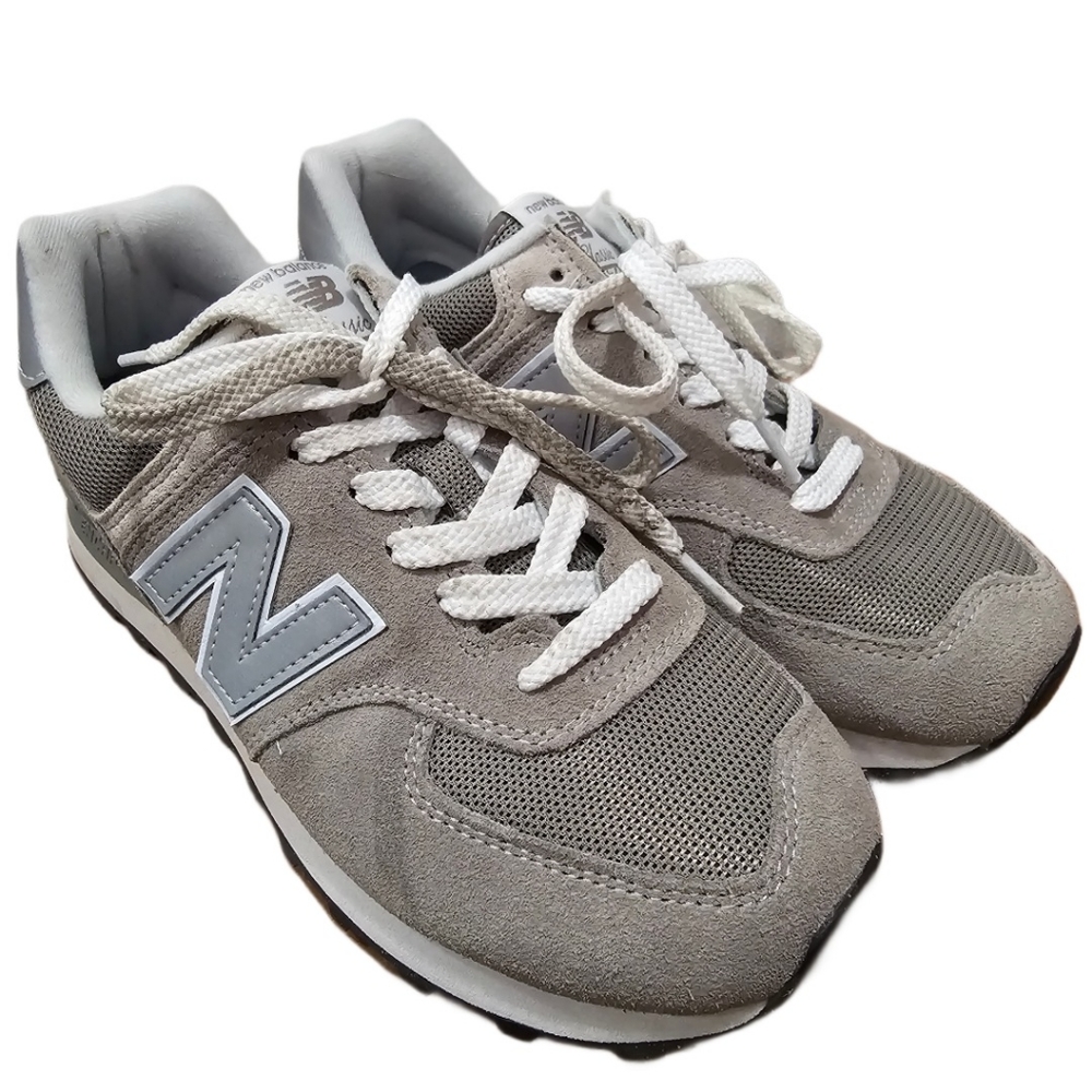 New Balance 574 Evergreen Green Leaf in Grey with White WL574EVG